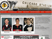 Tablet Screenshot of blackhawkalumni.com